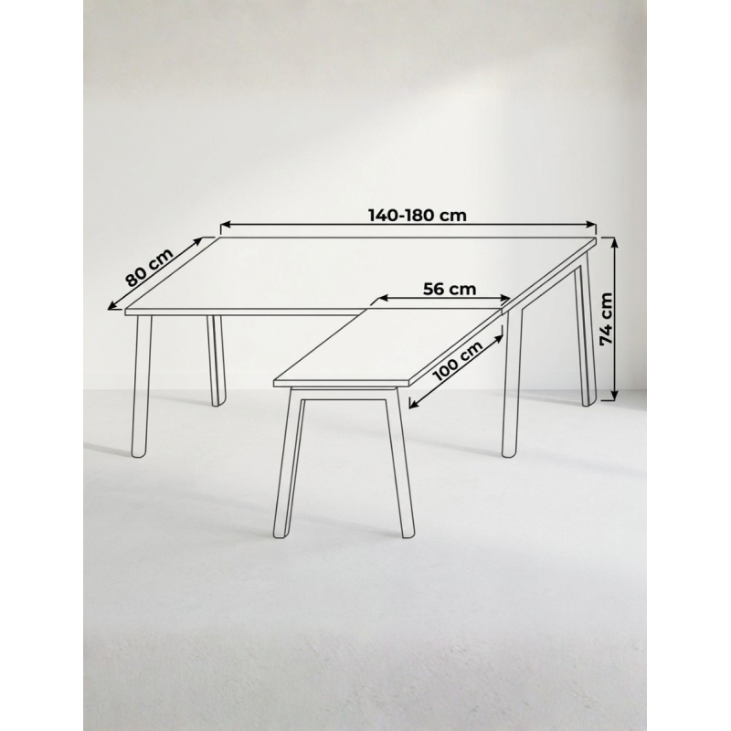 Mesa de Oficina M10 de Forma 5 - Montiel