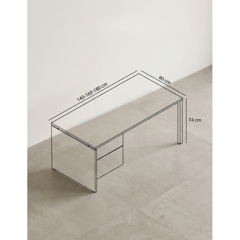 Mesa de Oficinacon Cajones y Ala M4 de Herpesa - Montiel