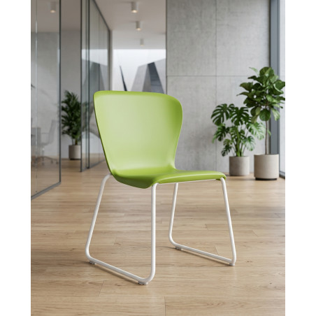 Silla Confidente Verde Westside de Steelcase - Montiel