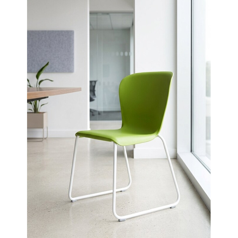 Silla Confidente Verde Westside de Steelcase - Montiel