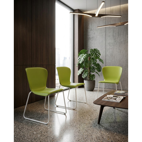 Silla Confidente Verde Westside de Steelcase - Montiel