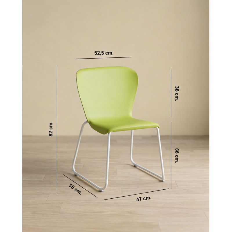 Silla Confidente Verde Westside de Steelcase - Montiel