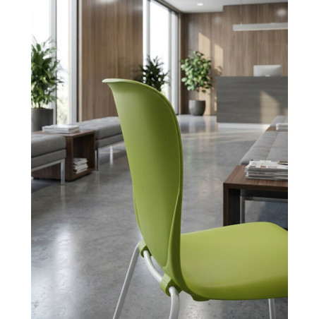 Silla Confidente Verde Westside de Steelcase - Montiel