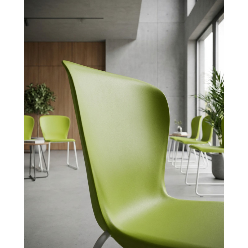 Silla Confidente Verde Westside de Steelcase - Montiel