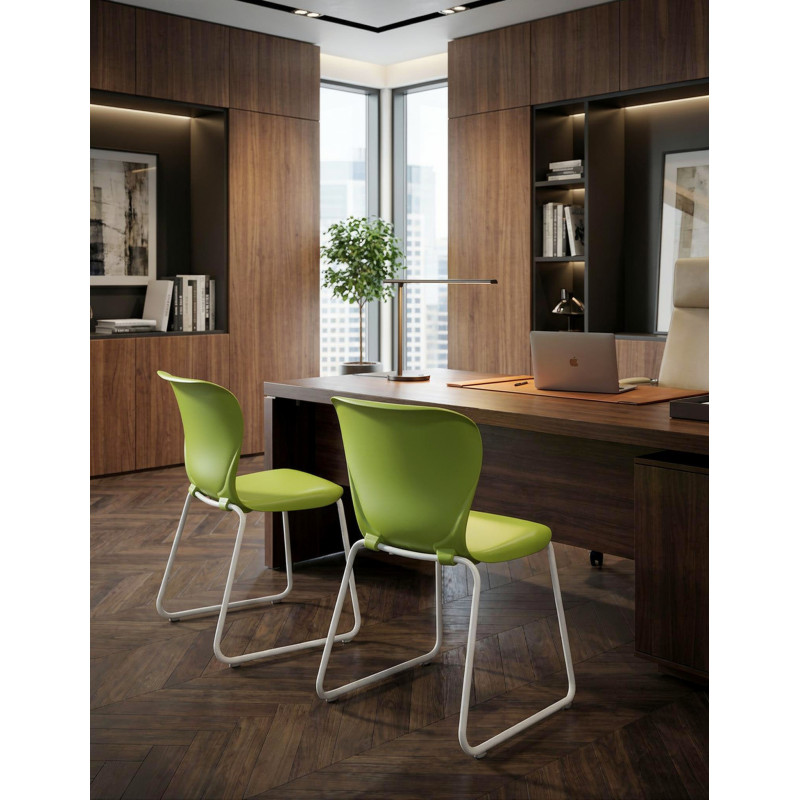 Silla Confidente Verde Westside de Steelcase - Montiel