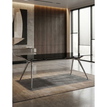 Mesa Cristal Negro Arkitek de Actiu - Montiel