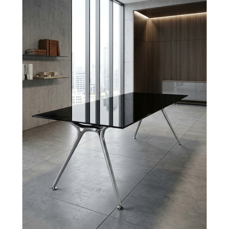Mesa Cristal Negro Arkitek de Actiu - Montiel