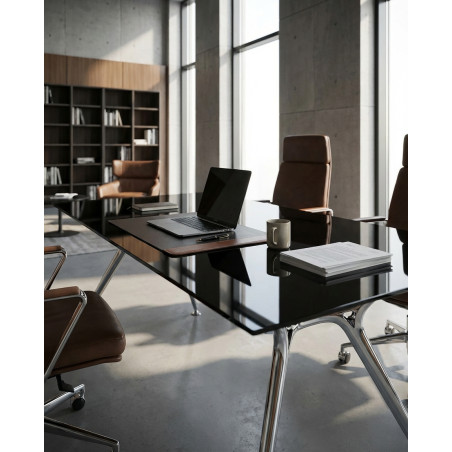 Mesa Cristal Negro Arkitek de Actiu - Montiel