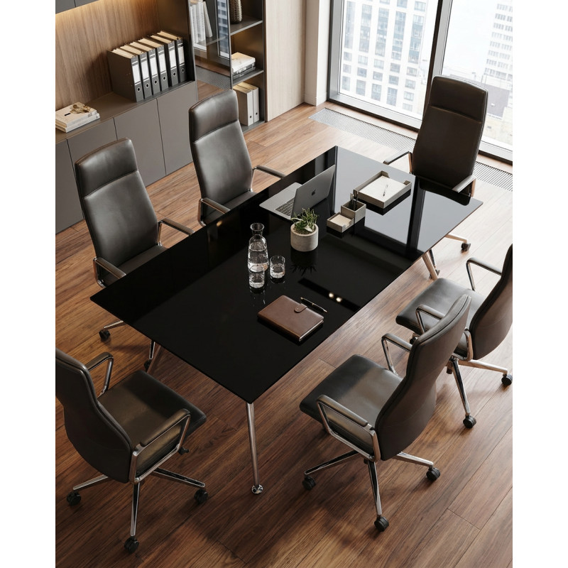 Mesa Cristal Negro Arkitek de Actiu - Montiel