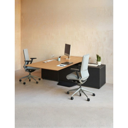 Mesa Oficina Elevable con Aparador Menssula de Actiu - Montiel