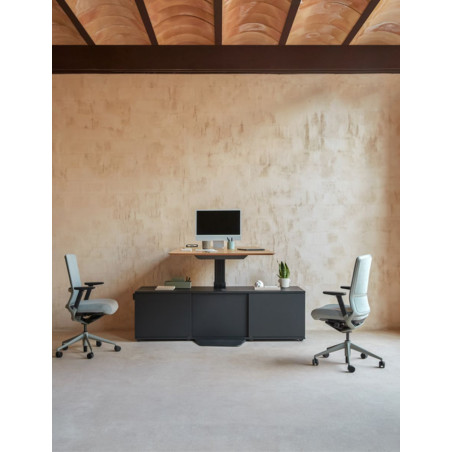 Mesa Oficina Elevable con Aparador Menssula de Actiu - Montiel