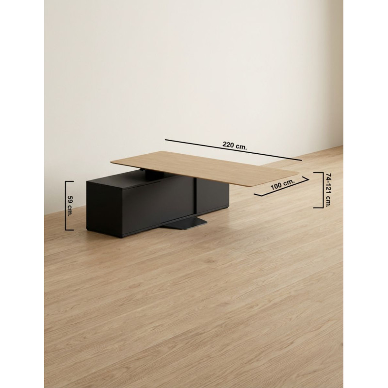 Mesa Oficina Elevable con Aparador Menssula de Actiu - Montiel