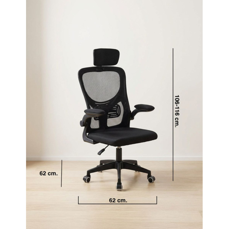 Silla Giratoria Oficina Respaldo Malla Aura - Montiel