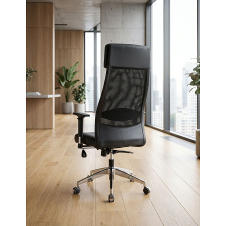 Silla Oficina Giratoria Negra Ventus - Montiel