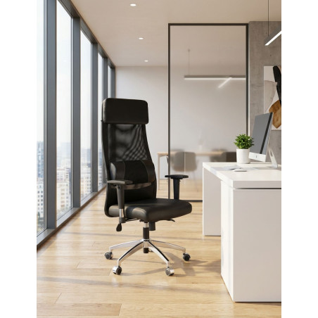 Silla Oficina Giratoria Negra Ventus - Montiel