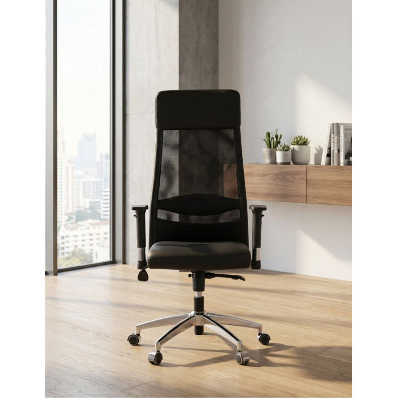 Silla Oficina Giratoria Negra Ventus - Montiel