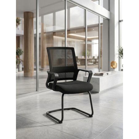 Silla Oficina Negra Ajuste Lumbar Surice Grupo SDM - Montiel