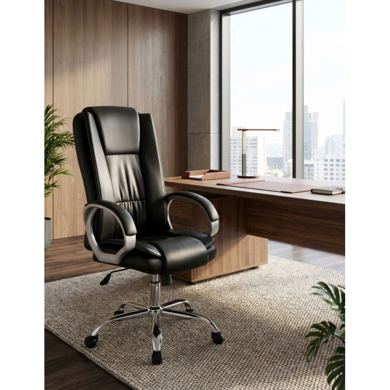 Sillón Dirección Giratorio Brazos Fijos Orion - Montiel