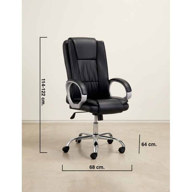 Sillón Dirección Giratorio Brazos Fijos Orion - Montiel