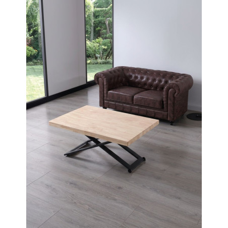 Mesa Madera de Centro Elevable 120x80 cm. Zoe - Montiel