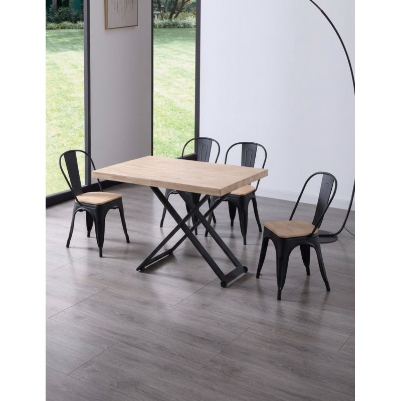 Mesa Madera de Centro Elevable 120x80 cm. Veya - Montiel
