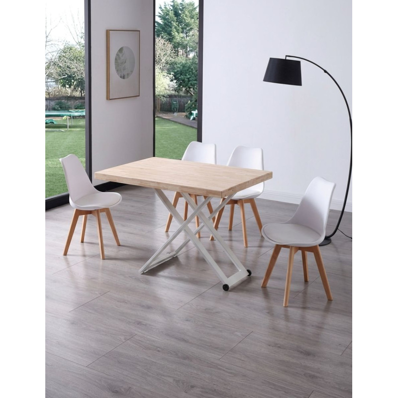 Mesa Madera de Centro Elevable 120x80 cm. Zoe - Montiel