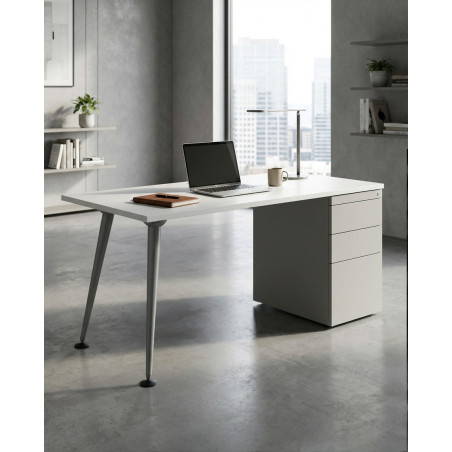 Escritorio Oficina Blanco con Cajonera MM1807 - Montiel
