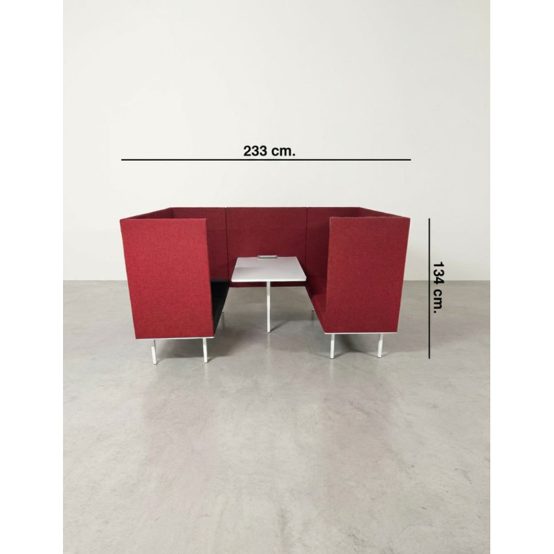 Sofás Dos Asientos con Mesa Central de Actiu - Montiel