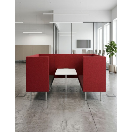 Sofás Dos Asientos con Mesa Central de Actiu - Montiel