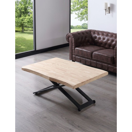 Mesa Elevable de Centro Madera de Roble Zoe - Montiel