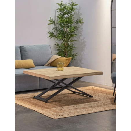 Mesa Elevable de Centro Madera de Roble Zoe - Montiel