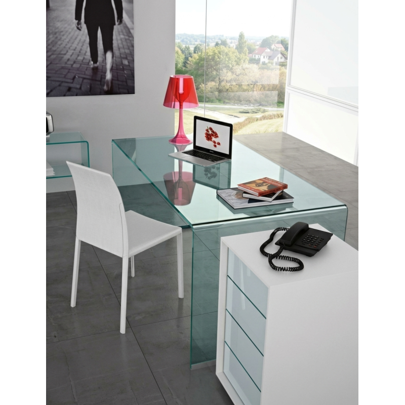 Mesa Dirección Cristal Curvado Concord de Grupo SDM - Montiel