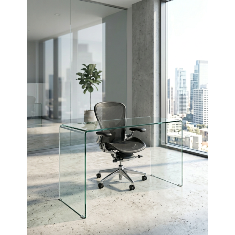 Mesa Dirección Cristal Curvado Concord de Grupo SDM - Montiel