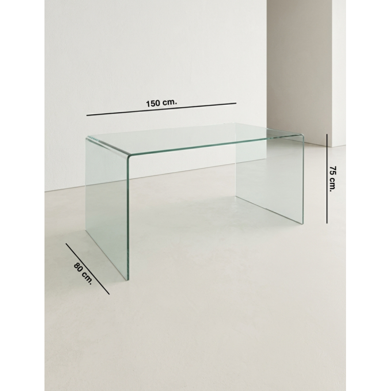 Mesa Dirección Cristal Curvado Concord de Grupo SDM - Montiel