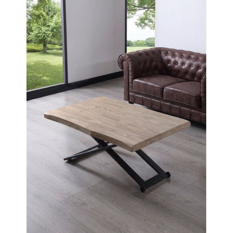 Mesa Elevable de Centro Madera de Roble Veya - Montiel