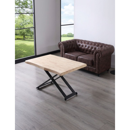 Mesa Elevable de Centro Madera de Roble Veya - Montiel