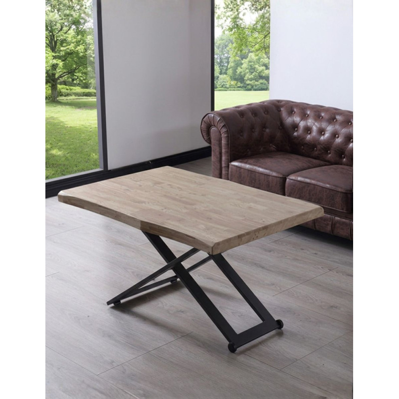 Mesa Elevable de Centro Madera de Roble Veya - Montiel