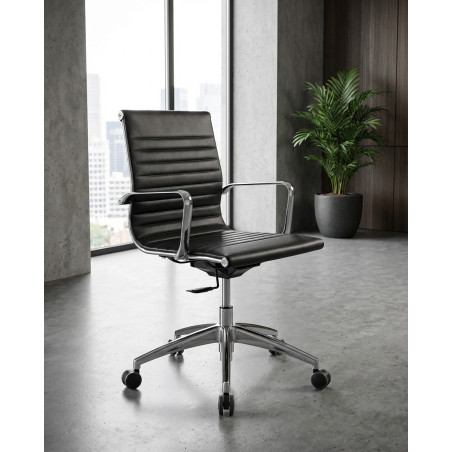 Silla Giratoria Símil Piel MM1813 de Montiel - Montiel