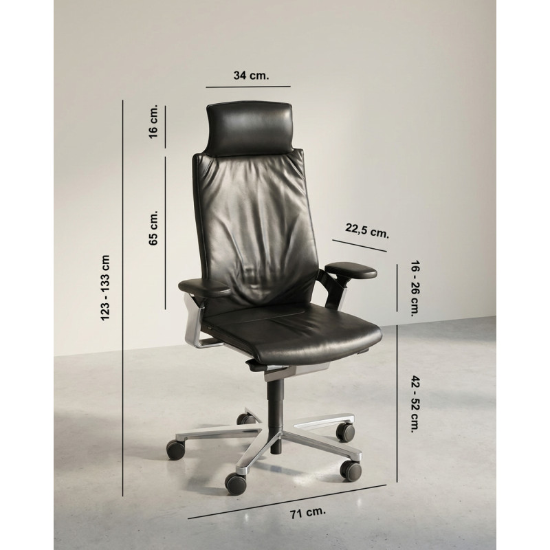Silla Oficina Negra ON 175/7 de Wilkhahn - Montiel
