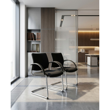 Silla Confidente Negra de Interstuhl - Montiel