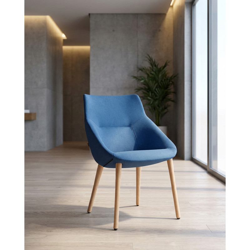 Butaca Azul Bow Chair de Pattio Forma 5 - Montiel