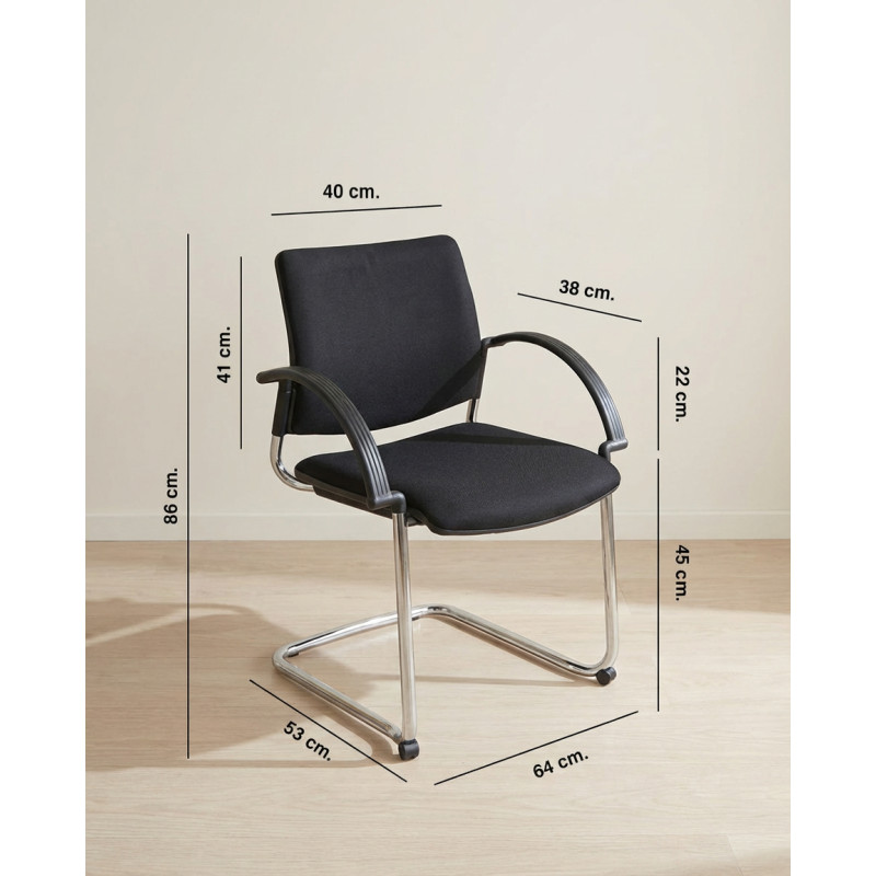 Silla Confidente Negra de Interstuhl - Montiel