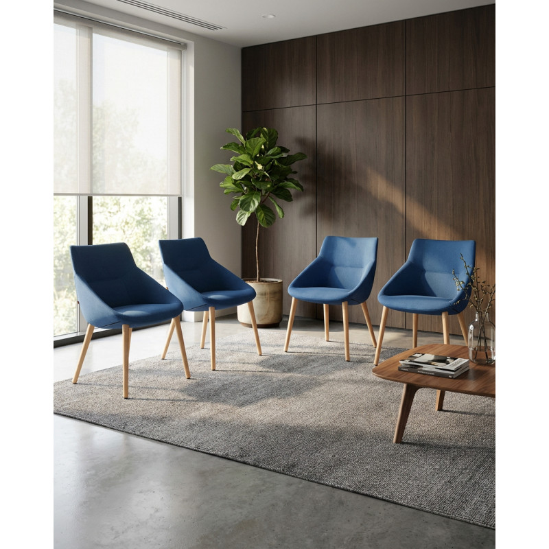 Butaca Azul Bow Chair de Pattio Forma 5 - Montiel