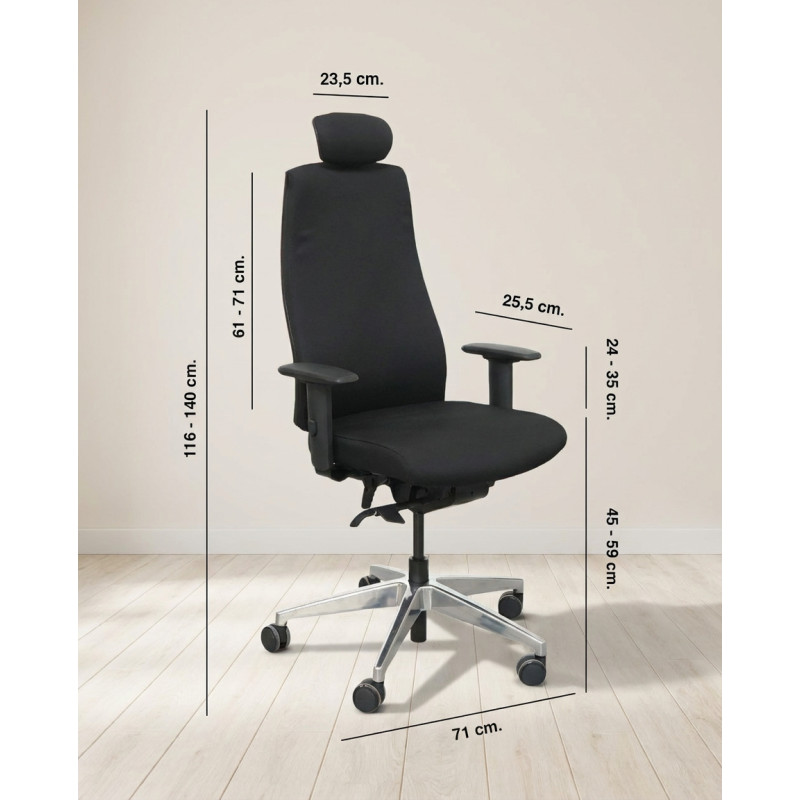 Silla Oficina con Cabezal de Interstuhl - Montiel