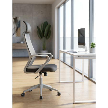 Silla Ergonómica Oficina Gris Mario de Grupo SDM - Montiel