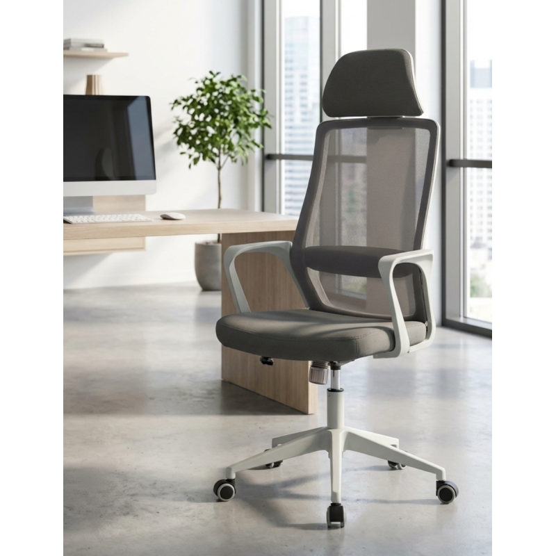 Silla Ergonómica Oficina Gris Mario de Grupo SDM - Montiel