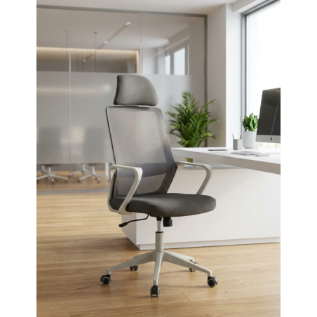 Silla Ergonómica Oficina Gris Mario de Grupo SDM - Montiel