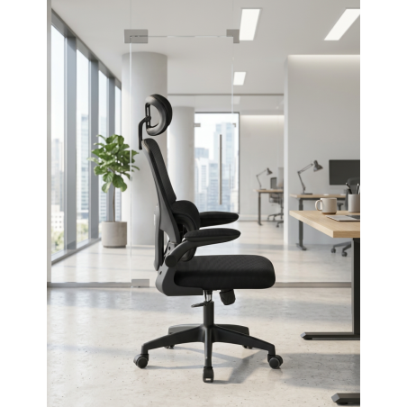 Silla Ergonomica Oficina Negra Bernay de Grupo SDM - Montiel