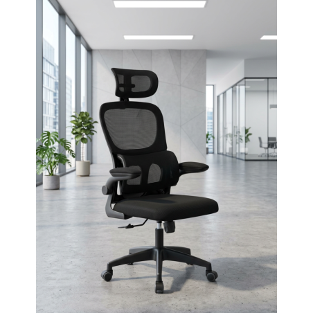 Silla Ergonomica Oficina Negra Bernay de Grupo SDM - Montiel
