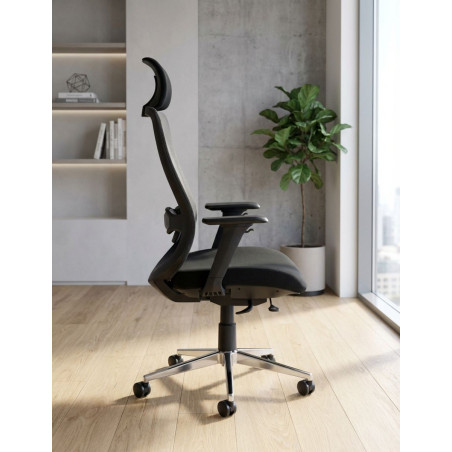 Silla Ergonómica Negra 24 Horas RD-933 de Rocada - Montiel
